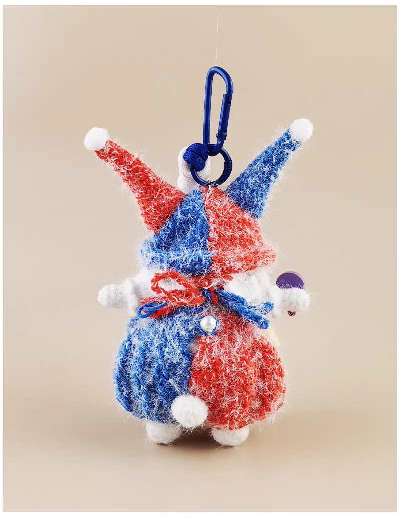 Mini Clown Sugar Sugar Bunny Handmade Crochet Doll Keychain, Bag Charm & Car Pendant, Premium Gift for Birthday & Holiday