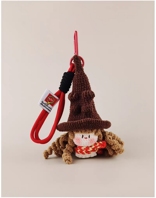 Magic Academy Baby Bag Charm, Premium Backpack & Car Pendant, Ideal Gift,Handmade Crochet Doll, Crochet Keychain