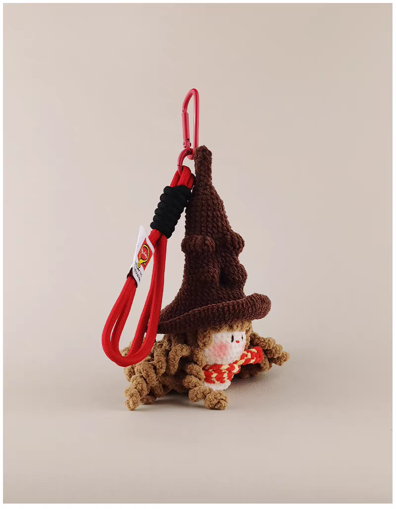 Magic Academy Baby Bag Charm, Premium Backpack & Car Pendant, Ideal Gift,Handmade Crochet Doll, Crochet Keychain