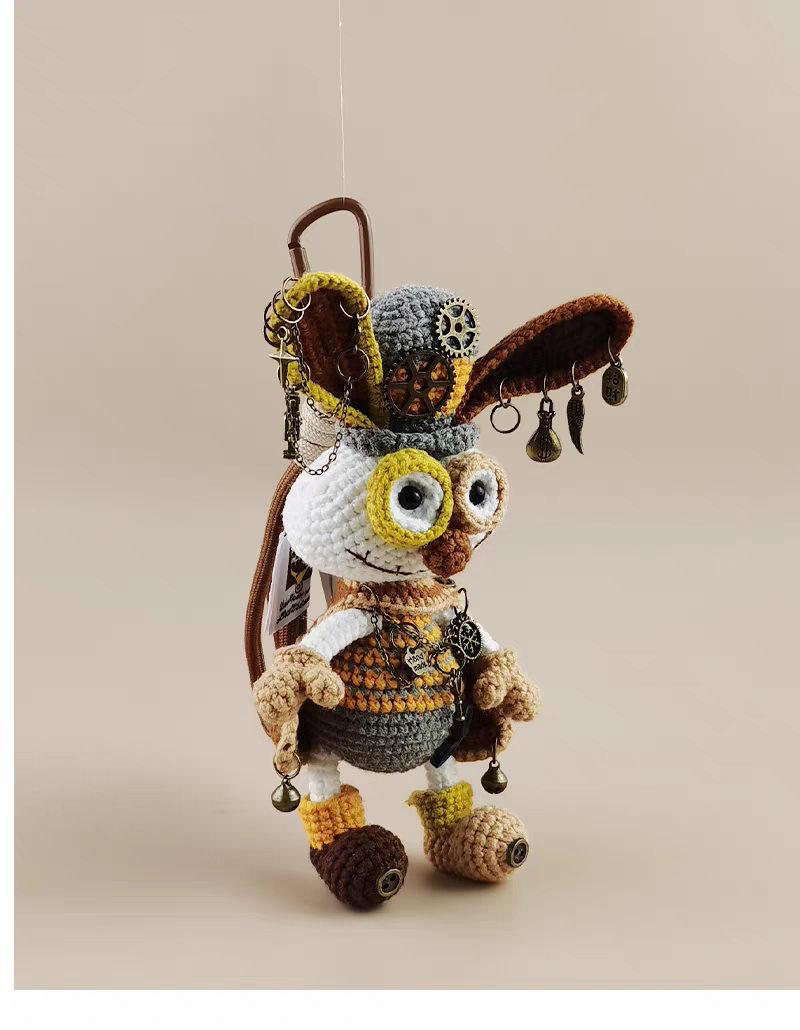Luxury Heavy Craft TuTu Bag Charm, Premium Backpack & Car Pendant, Ideal Gift,Handmade Crochet Doll, Crochet Keychain