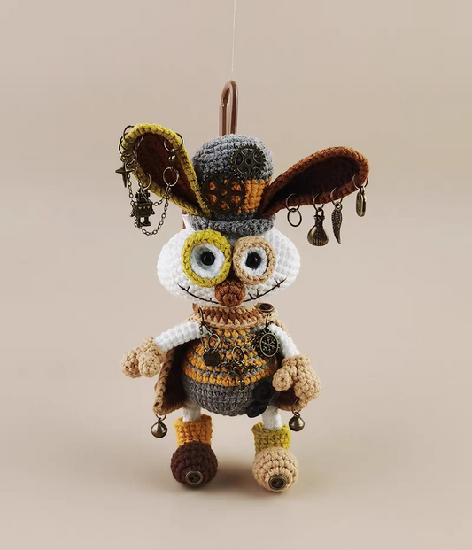Luxury Heavy Craft TuTu Bag Charm, Premium Backpack & Car Pendant, Ideal Gift,Handmade Crochet Doll, Crochet Keychain