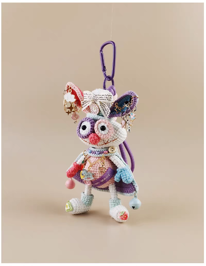 TuTu Bag Charm, Premium Backpack & Car Pendant, Ideal Gift,Handmade Crochet Doll, Crochet Keychain