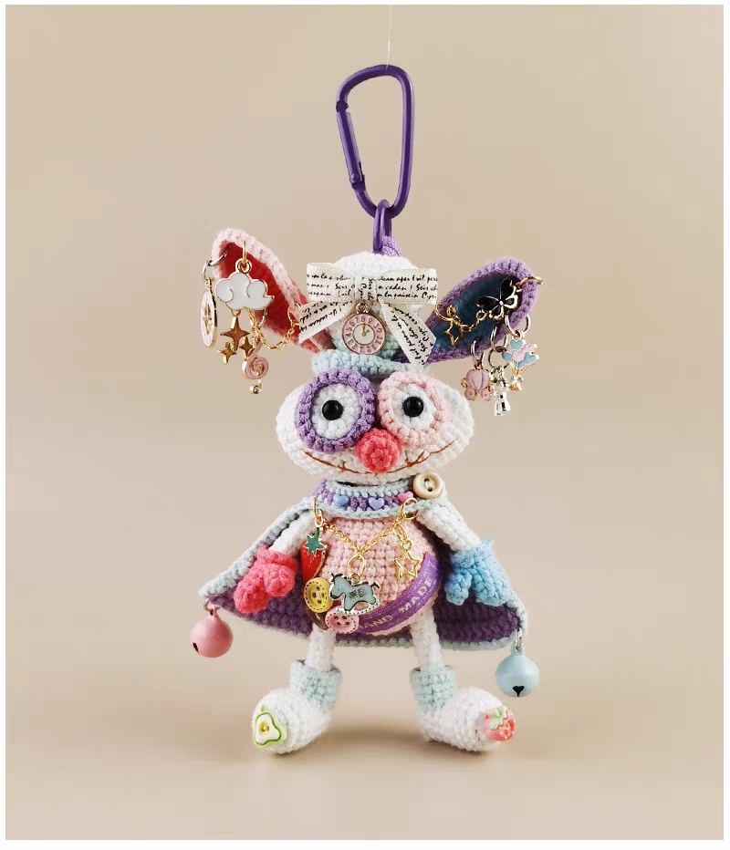 TuTu Bag Charm, Premium Backpack & Car Pendant, Ideal Gift,Handmade Crochet Doll, Crochet Keychain