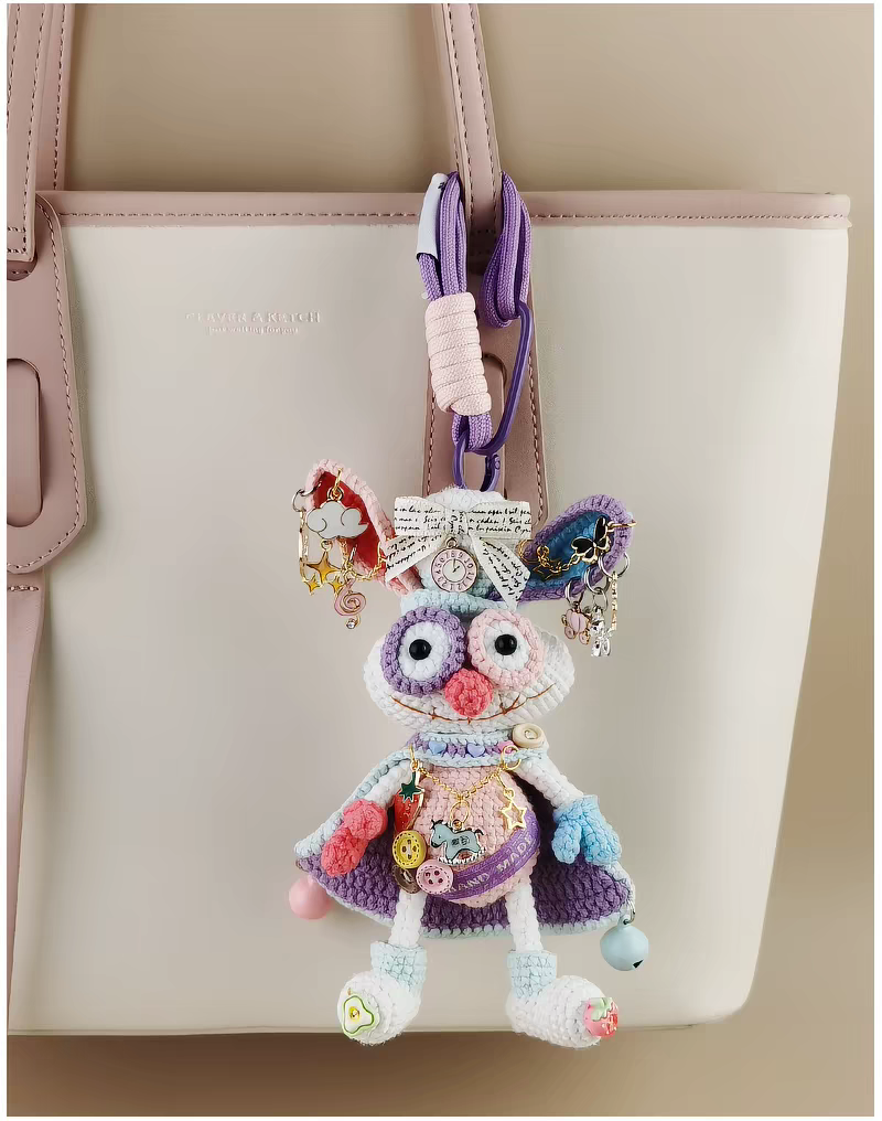 TuTu Bag Charm, Premium Backpack & Car Pendant, Ideal Gift,Handmade Crochet Doll, Crochet Keychain