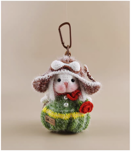 Cute Little Prince Sugar Sugar Benny Bag Charm, Premium Backpack & Car Pendant, Ideal Gift,Handmade Crochet Doll, Crochet Keychain