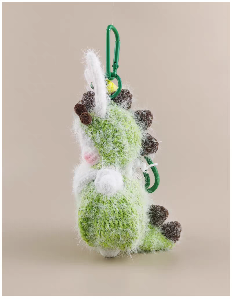 Cute Dinosaur Sugar Sugar Bunny Bag Charm, Premium Backpack & Car Pendant, Ideal Gift,Handmade Crochet Doll, Crochet Keychain