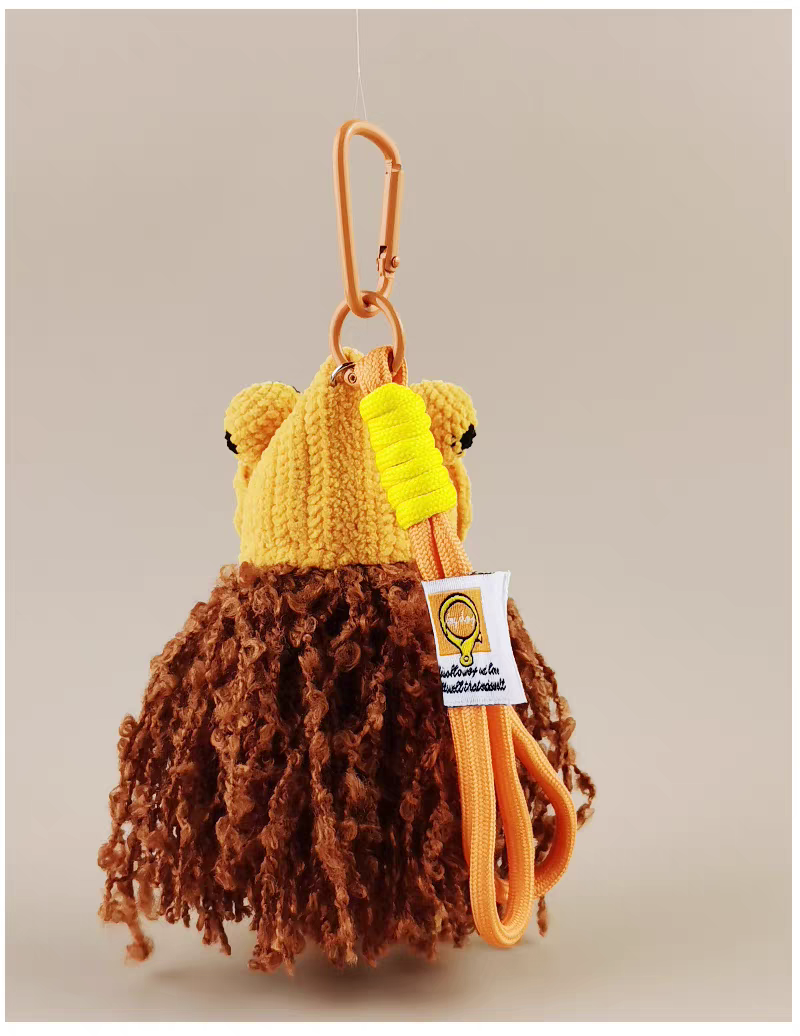 Cute Goose tiger girl Bunny Sugar Sugar Bunny Crochet Bag Charm, Premium Backpack & Car Pendant, Ideal Gift,Handmade Crochet Doll, Crochet Keychain