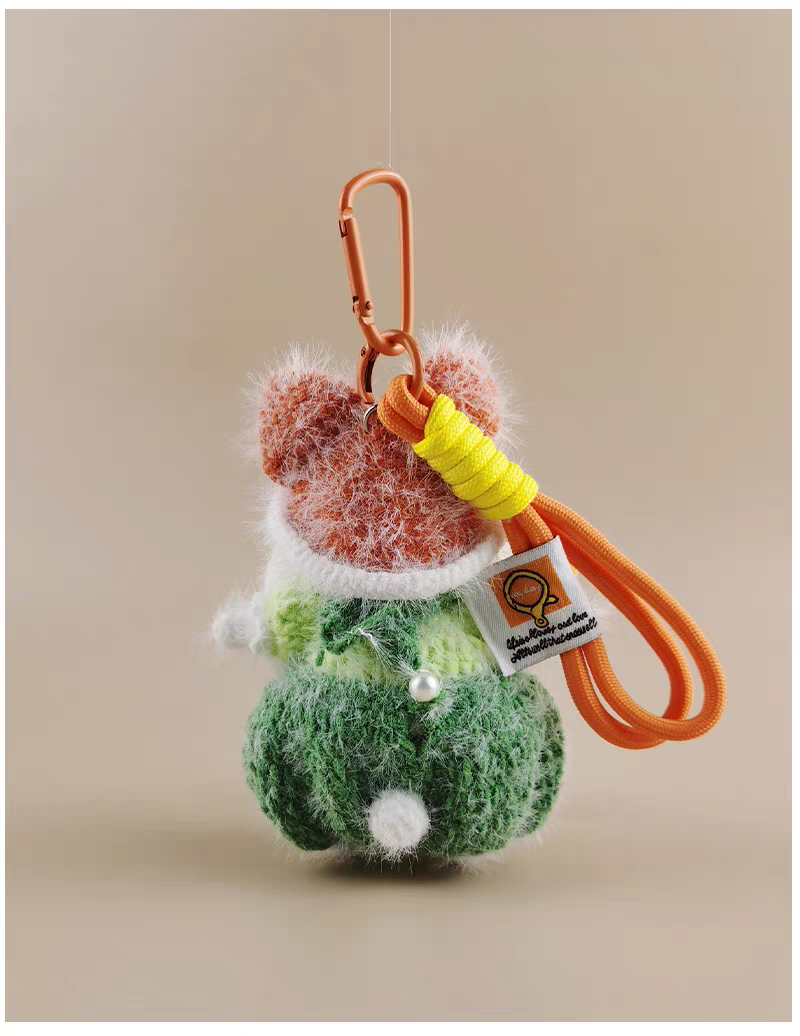 Mini  Fox Sugar Sugar Bunny Handmade Crochet Keychain, Bag Charm & Car Pendant, Niche Luxury Premium Gift