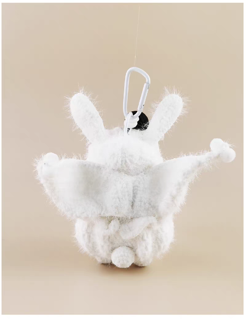 Cute Angel Sugar Sugar Bunny Handmade Crochet Doll Keychain, Bag & Backpack Charm Pendant, Lovely Doll Gift